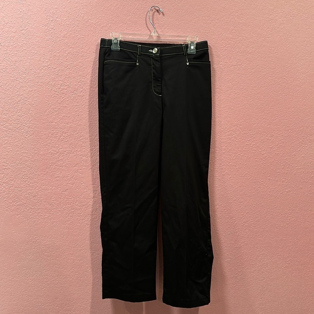 TANJAY PETITES Black Chino Pants Size 8P NC0115